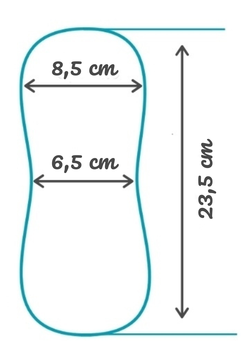 Measurements - Cloth Menstrual Pads Organic Cotton